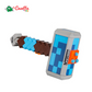 Nerf Minecraft, martello lancia-dardi Stormlander, lancia 3 dardi, include 3 dardi Nerf Elite, impugnatura di armamento a retroazione