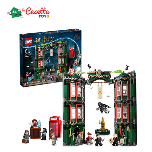 LEGO 76403 Harry Potter Ministero della Magia, Modellino da Costruire Modulare con 12 Minifigure, Giochi per Bambini, Ragazzi e Ragazze da 9 Anni, Idee Regalo