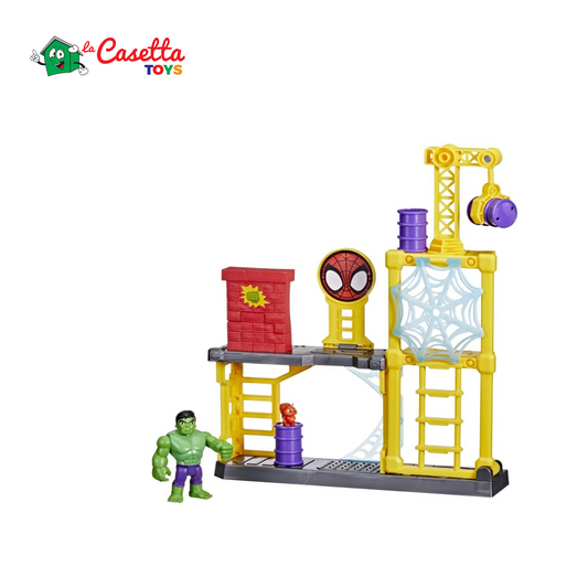Hasbro Spidey e I Suoi Fantastici Amici, Hulk’s Smash Yard, playset di Hulk, Giocattolo per età prescolare, per Bambini e Bambine dai 3 Anni in su