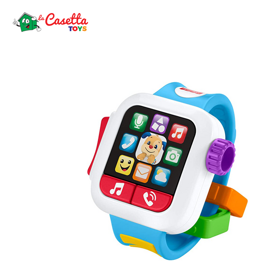 Fisher-Price Smart Watch Scopri e Impara, Insegna Numeri e Colori, Giocattolo per Bambini 6+ Mesi, GMM57