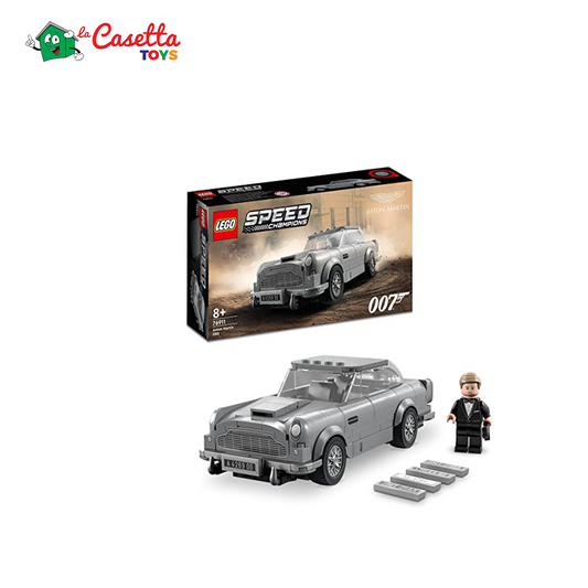 LEGO 76911 Speed Champions 007 Aston Martin DB5, Modellino Auto Giocattolo con Minifigure James Bond, Set da Collezione del Film No Time To Die