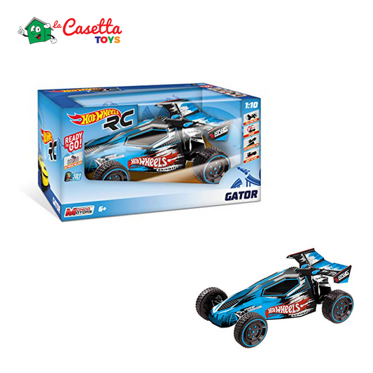 Mondo Motors - Hot Wheels Buggy Gator - macchina radiocomandata per bambini - Batteria ricaricabile - 63443